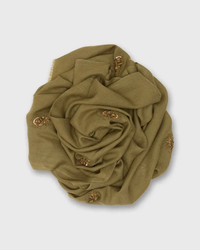 Bugs Scarf in Olive sold by Mashburn