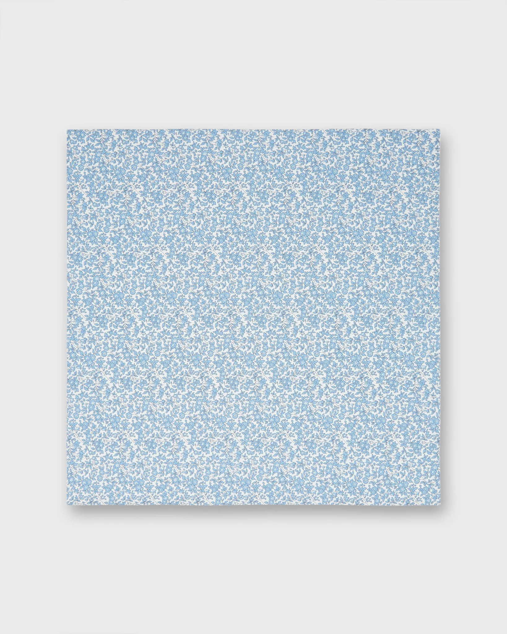 Cotton Print Pocket Square in Steel Blue Chamomile Liberty Fabric sold by Mashburn product image thumbnail 2