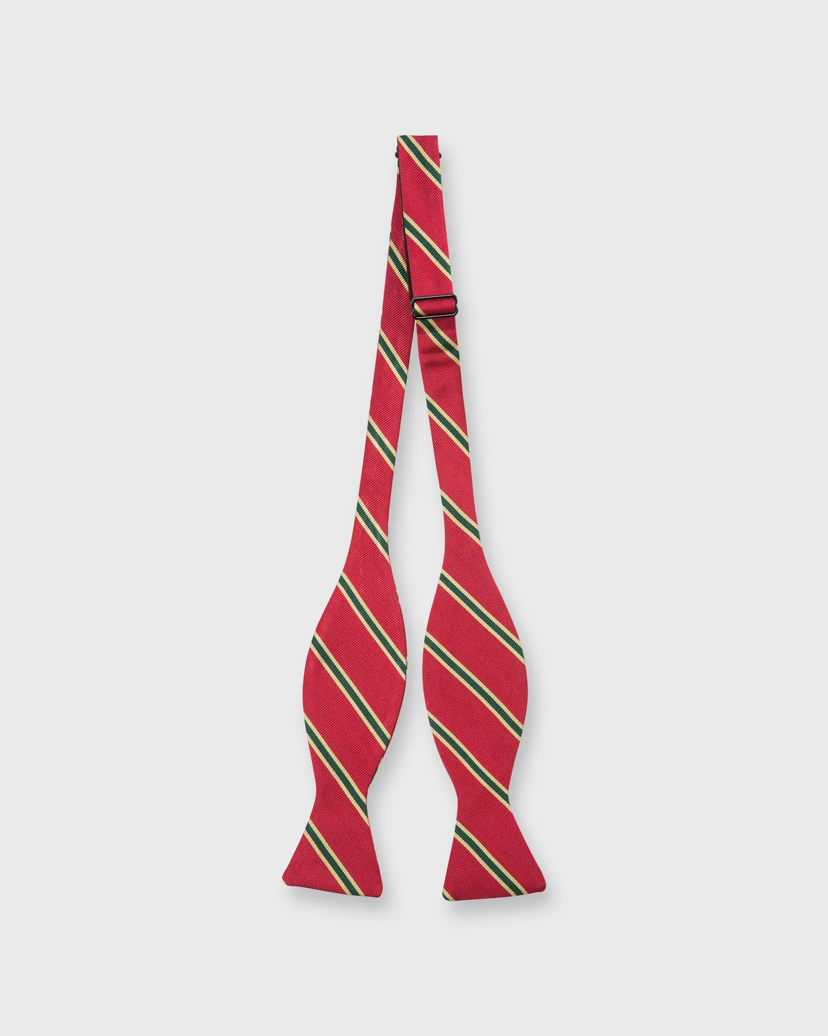 Silk Woven Bow Tie in Red/Green/Gold Dragoons 6th Stripe sold by Mashburn product image thumbnail 2