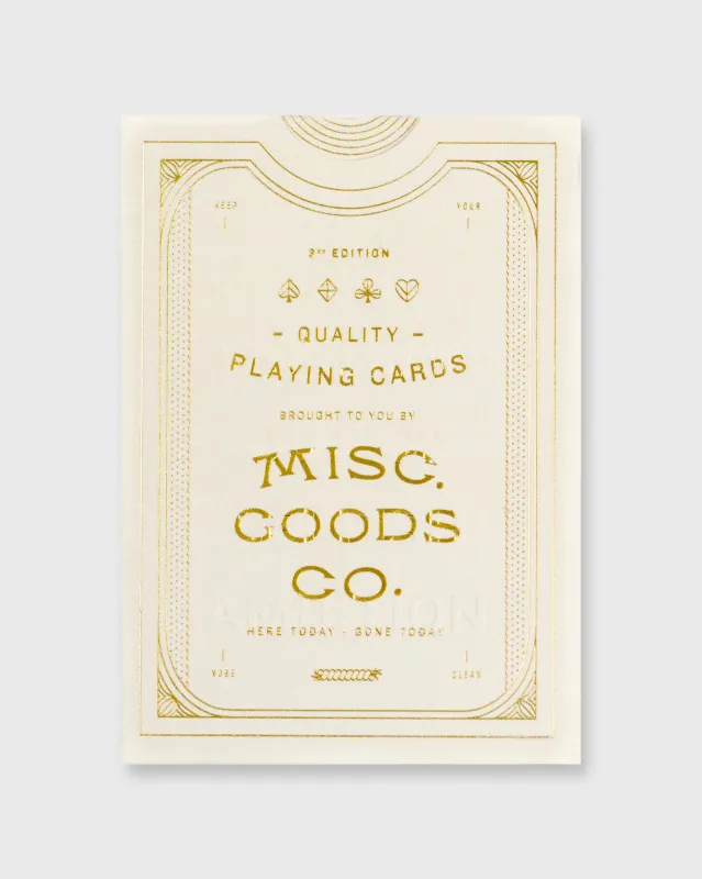 Playing Cards in Ivory made by Mashburn