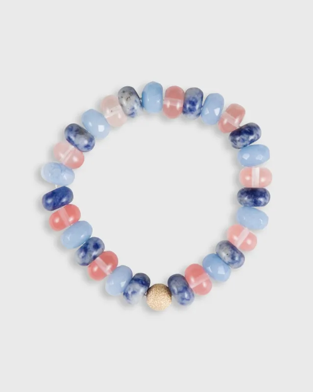 Semi Precious Beaded Bracelet in Gelato made by Mashburn