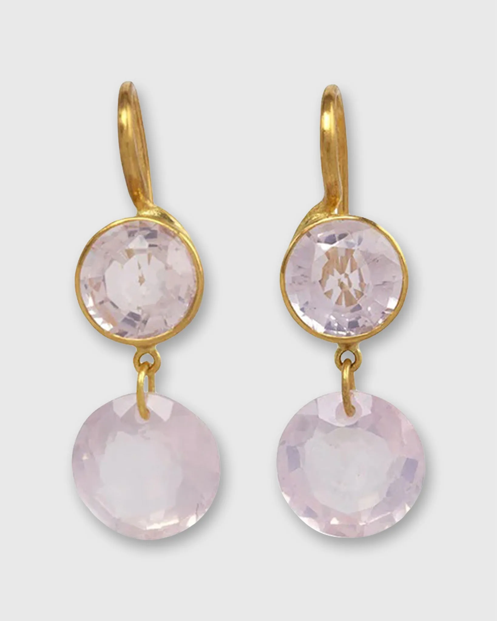 Small Incandescence Earrings in Rose Quartz sold by Mashburn product image thumbnail 3