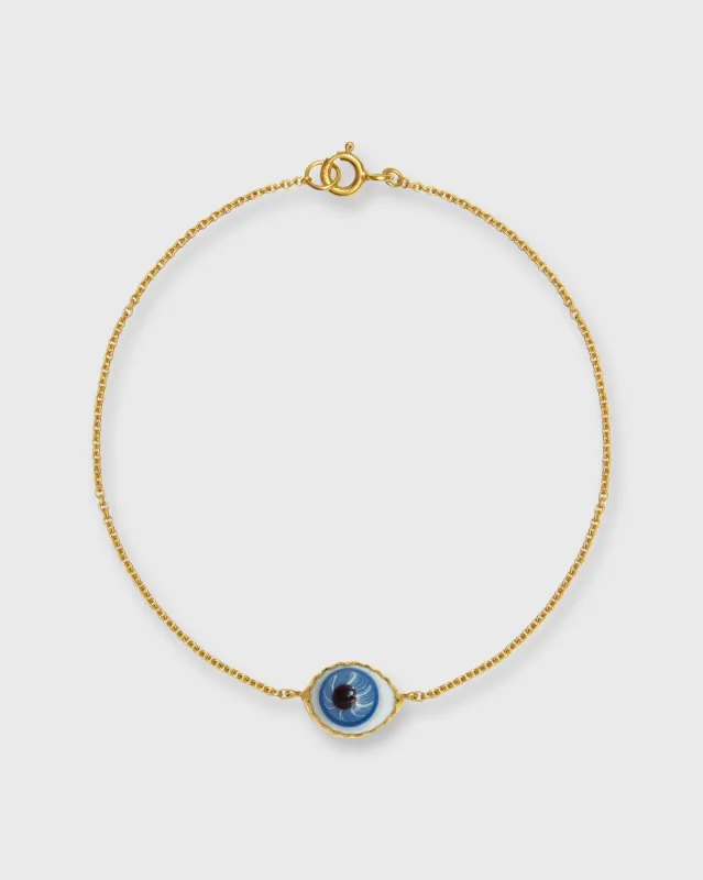 Single Eye Bracelet in Blue made by Mashburn