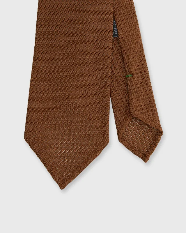 Silk Grosso Grenadine Tie in Havana sold by Mashburn