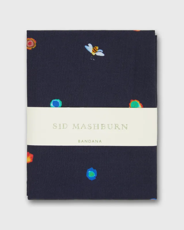 Bandana in Tie-Dye Dot & Bee Print sold by Mashburn