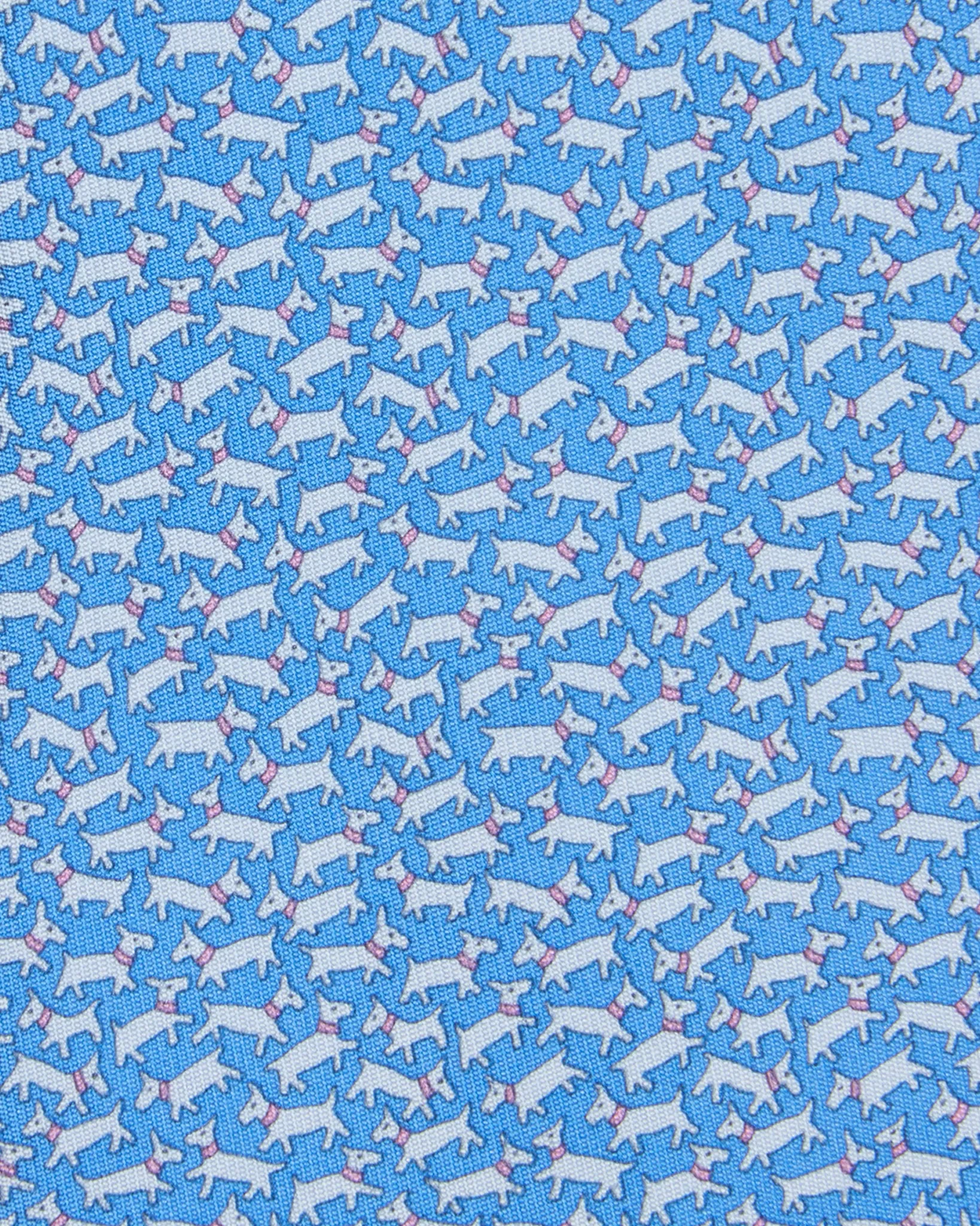 Silk Print Tie in Blue Dogs sold by Mashburn product image thumbnail 2