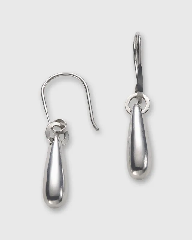Long Teardrop Earrings in Sterling Silver sold by Mashburn