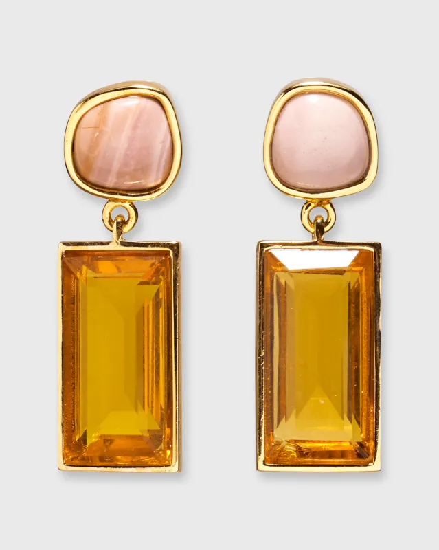 Crystal Column Earrings in Sunset sold by Mashburn
