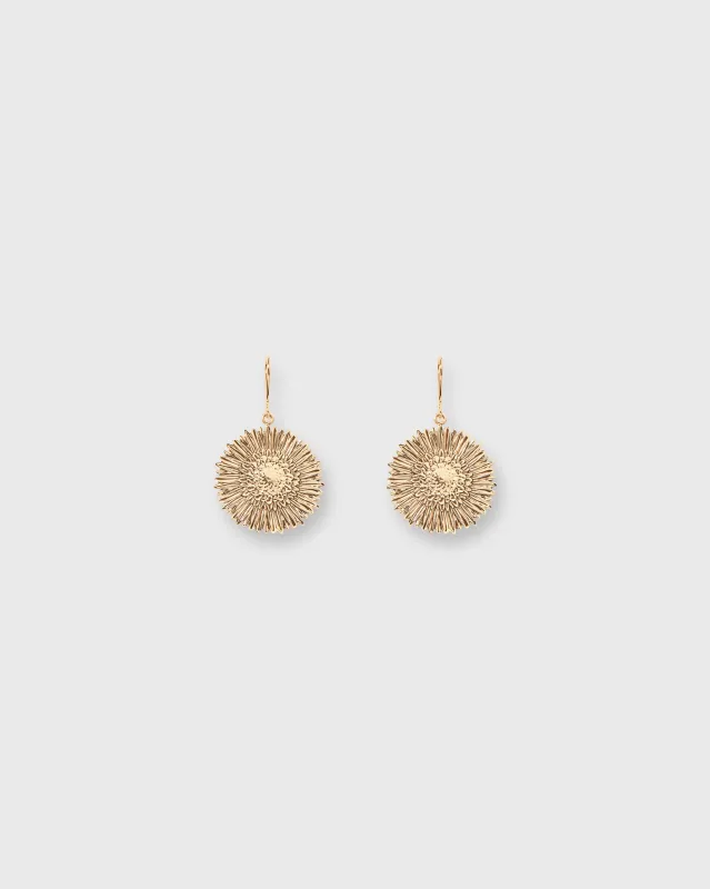 Helianthus Earrings in Gold sold by Mashburn