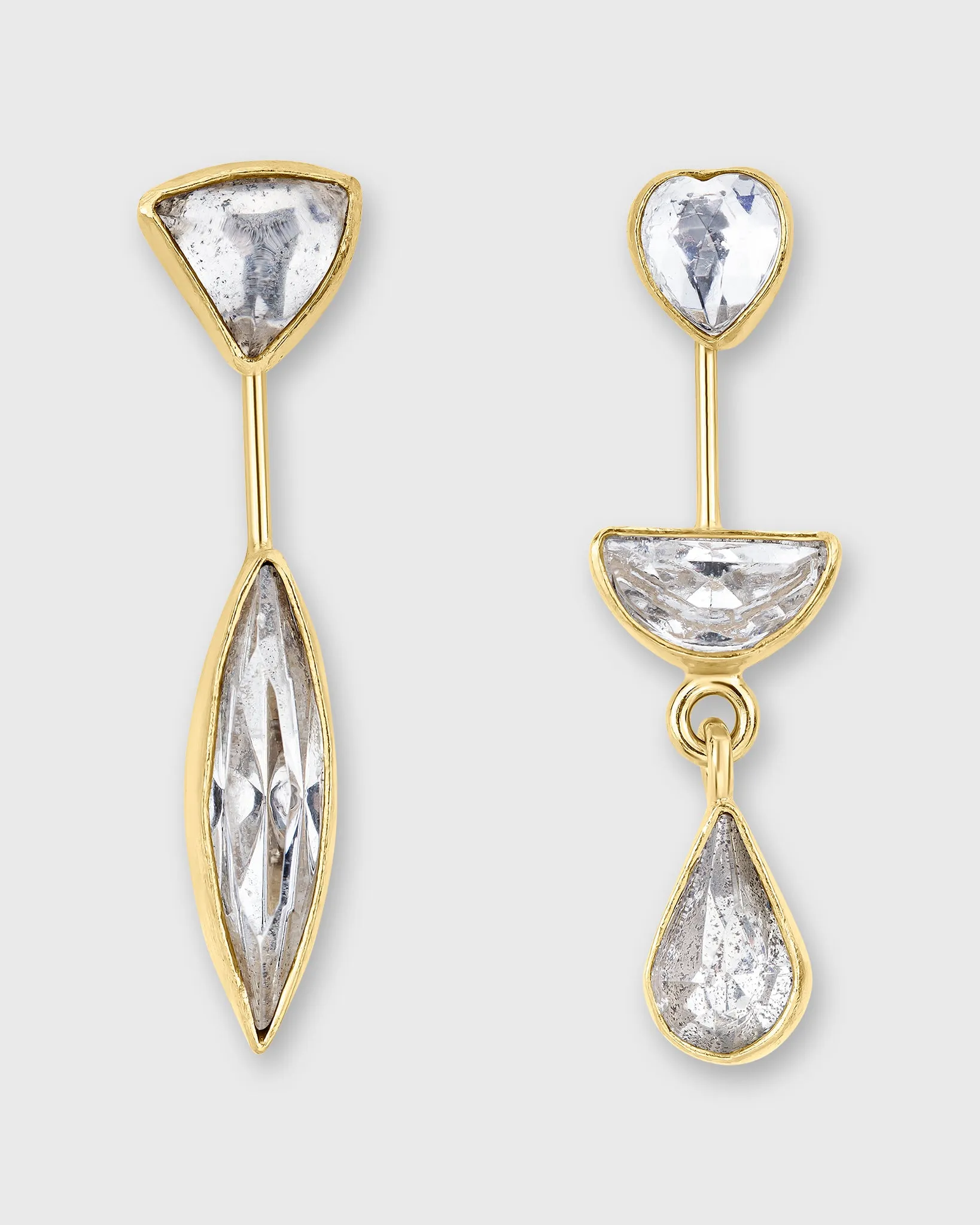 Detachable Victorian Drop Earrings in Silver sold by Mashburn product image thumbnail 4