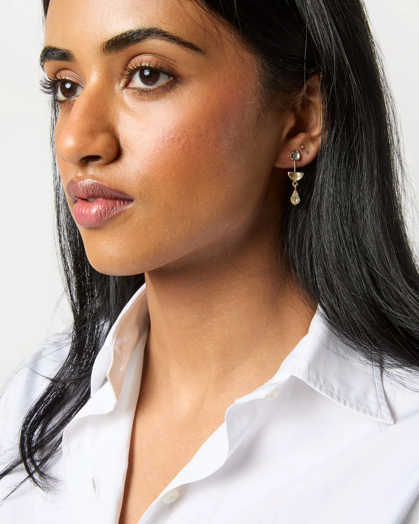 Detachable Victorian Drop Earrings in Silver sold by Mashburn product image thumbnail 2
