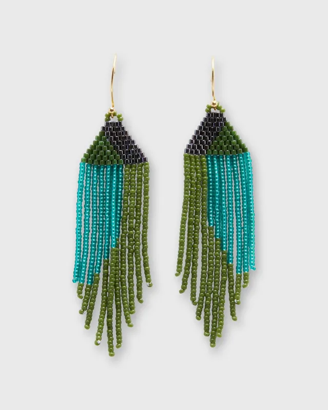 Klee Earrings in Green made by Mashburn