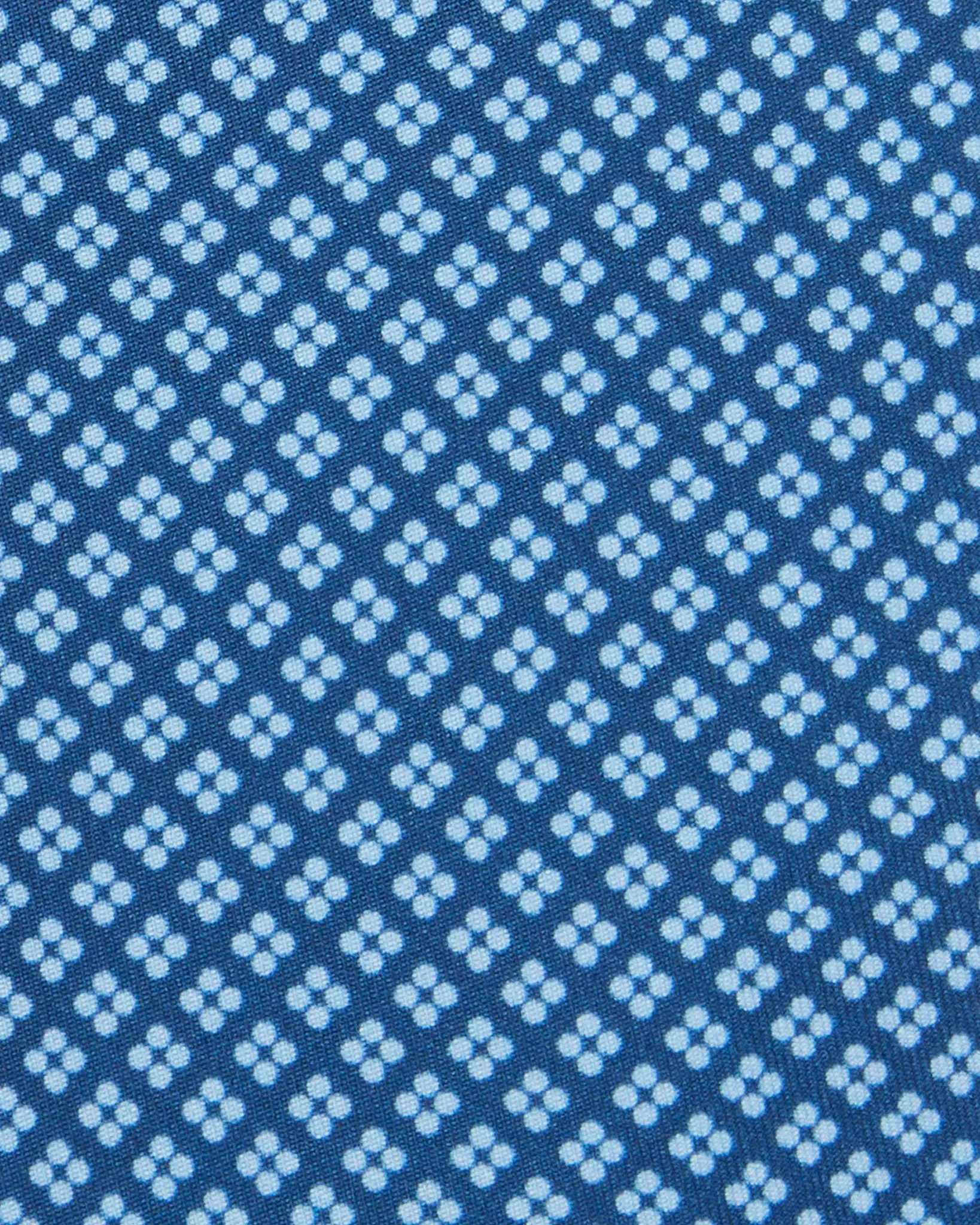 Silk Print Tie in Dark Blue/Sky Geo Flower sold by Mashburn product image thumbnail 2