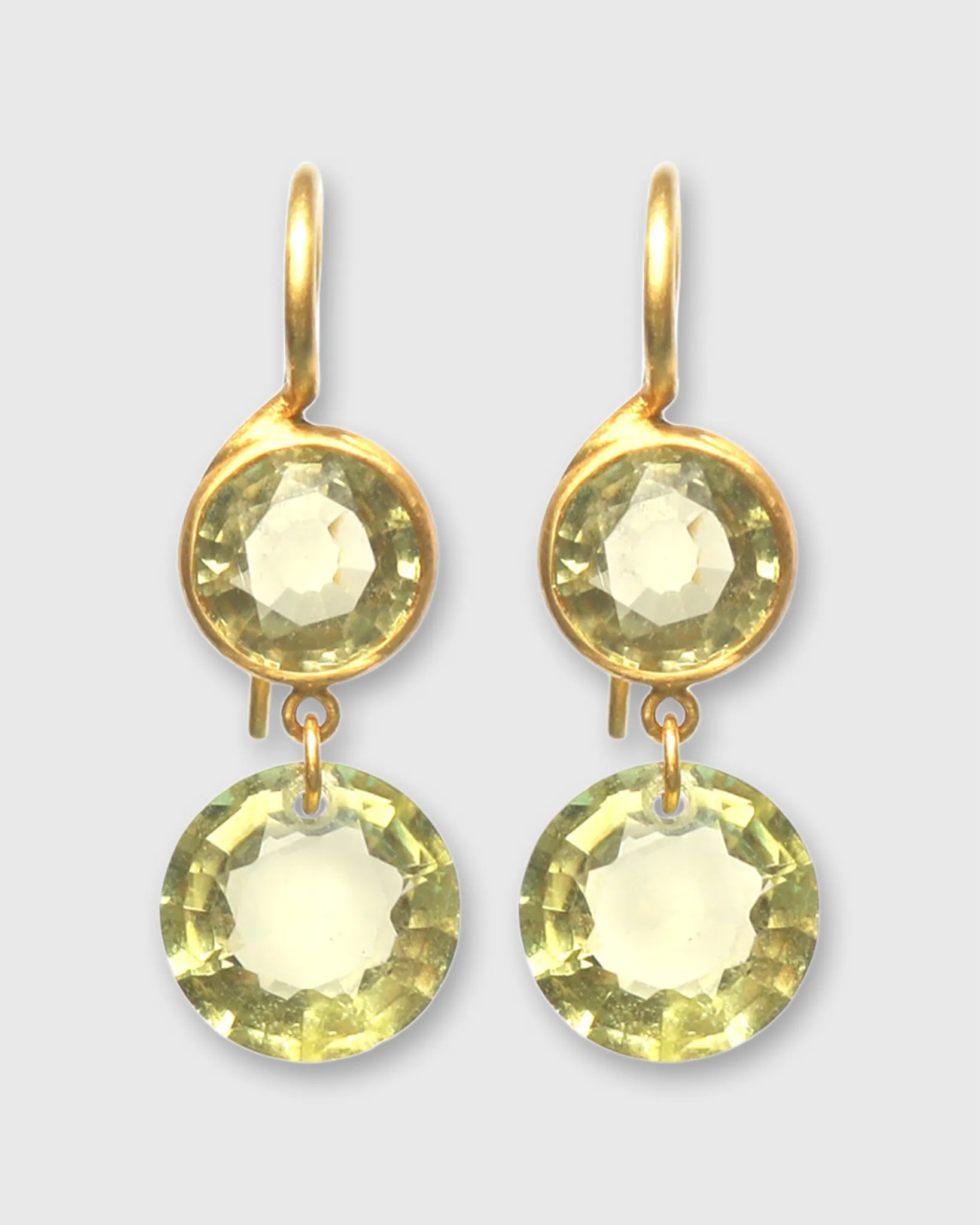 Small Incandescence Earrings in Lemon Quartz sold by Mashburn
