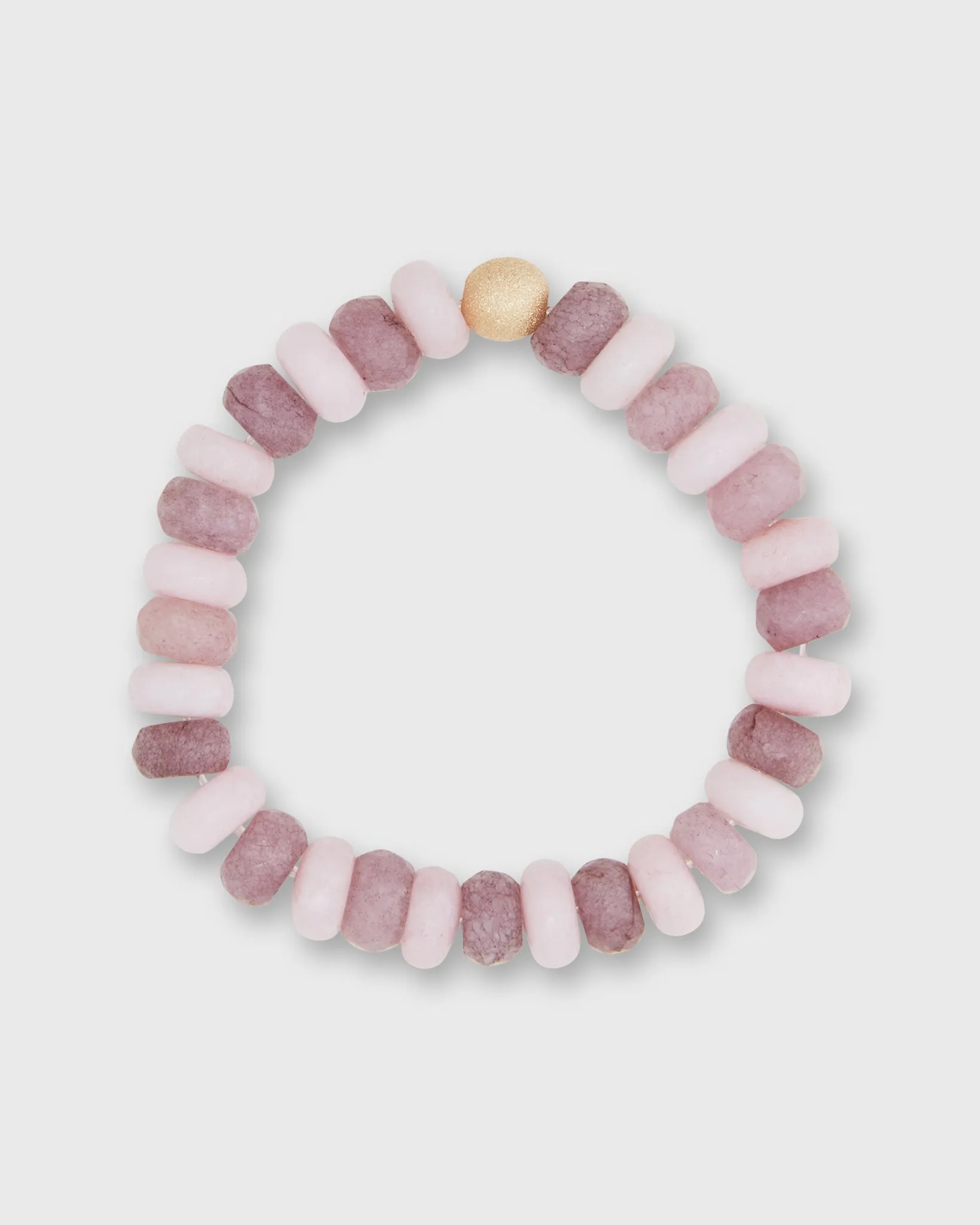 Semi Precious Beaded Bracelet in Purple Milk sold by Mashburn