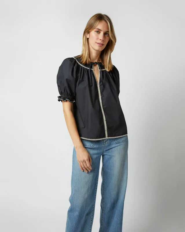 Ruby Top in Noir made by Ulla Johnson