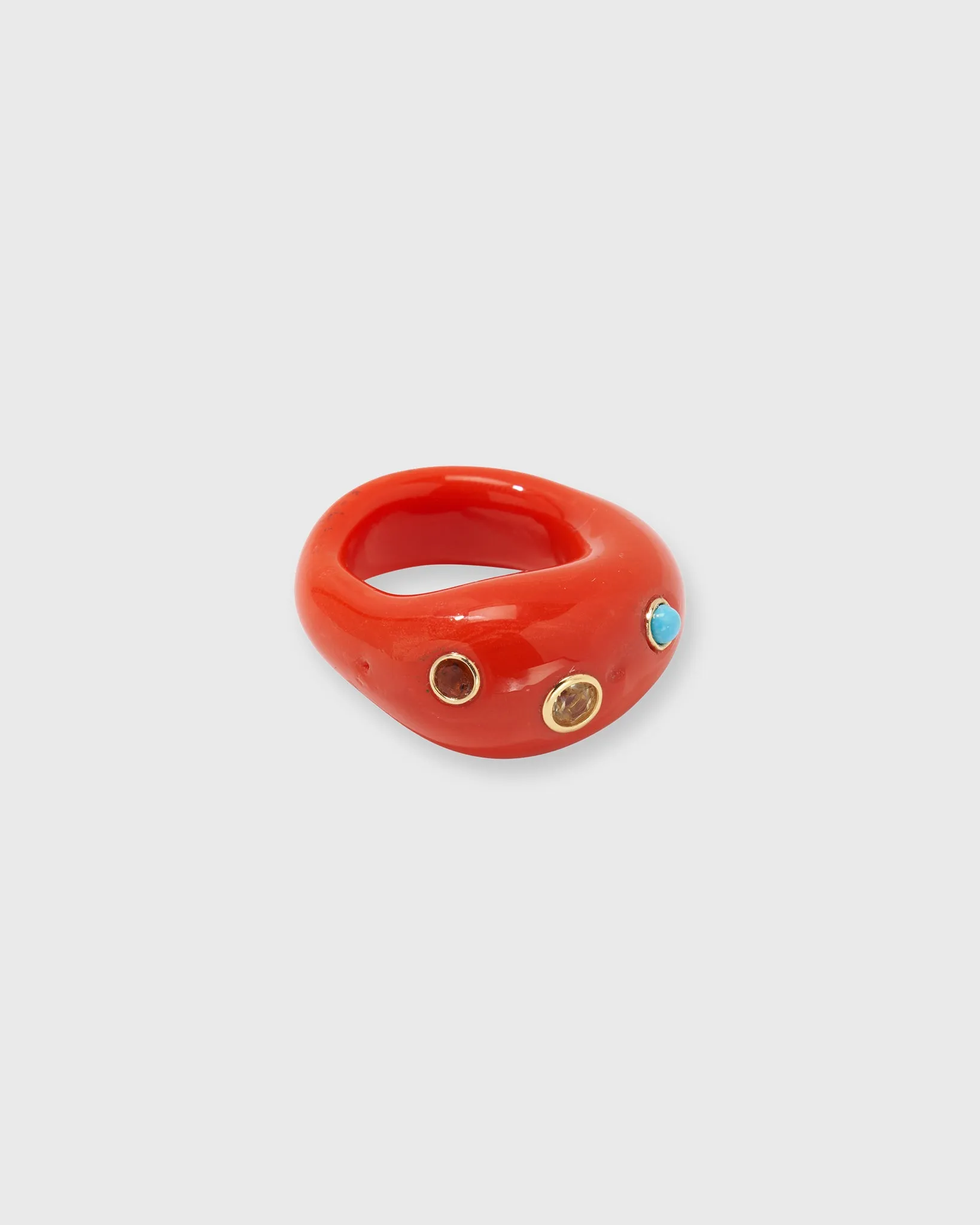 Monument Ring in Red Hot sold by Mashburn