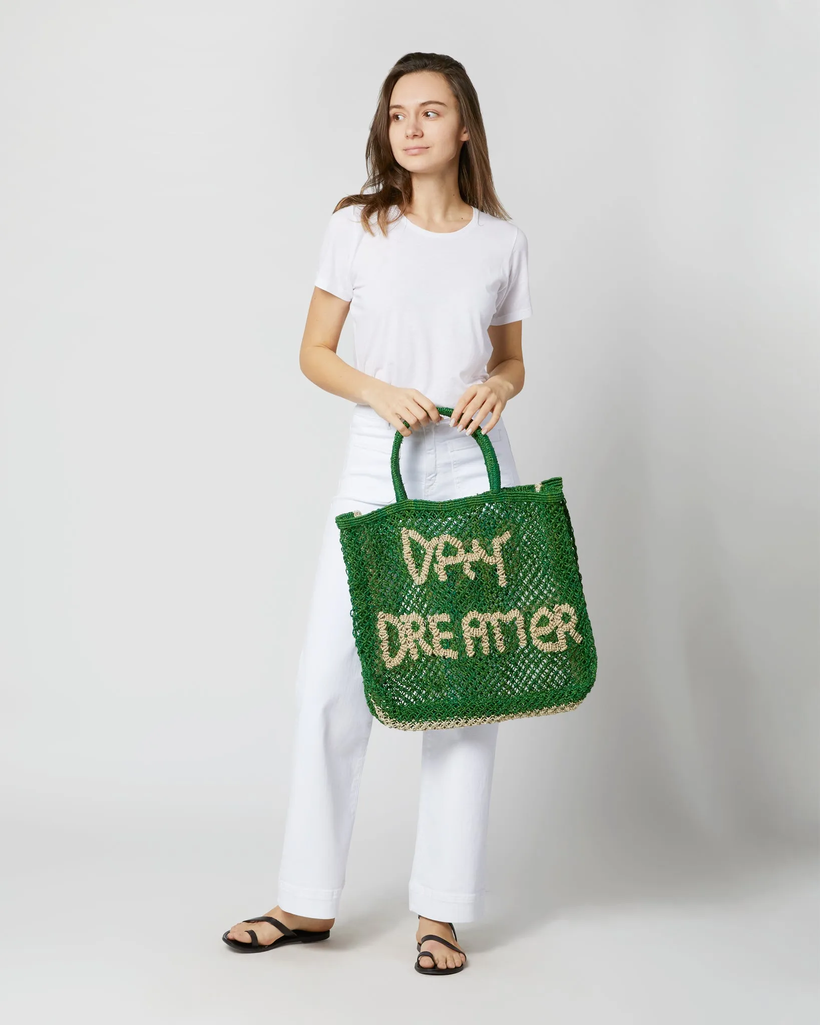 Large Day Dreamer Tote in Green/Natural sold by Mashburn product image thumbnail 2