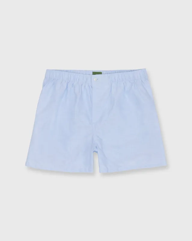 Button-Front Boxer Short in Sky Oxford made by Sid Mashburn