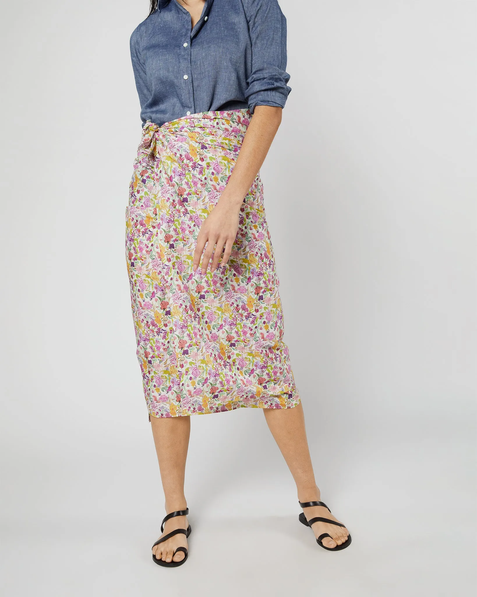 Ashley Pareo in Orchid/Green Matilda May Liberty Fabric sold by Mashburn product image thumbnail 2