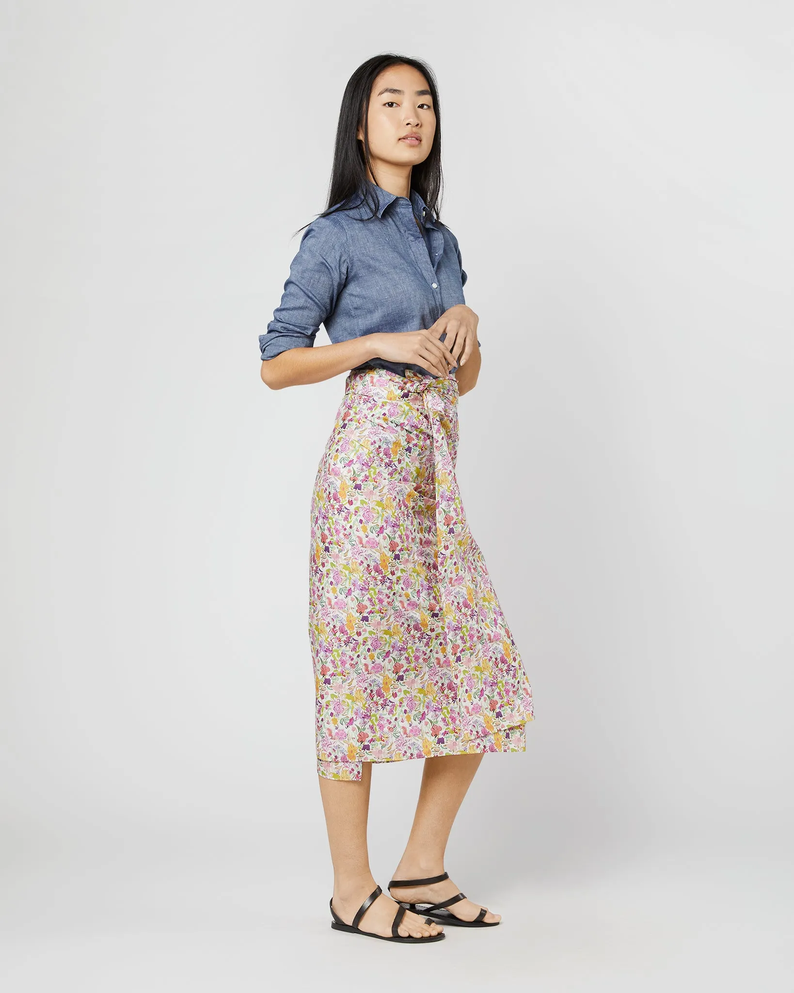 Ashley Pareo in Orchid/Green Matilda May Liberty Fabric sold by Mashburn product image thumbnail 3