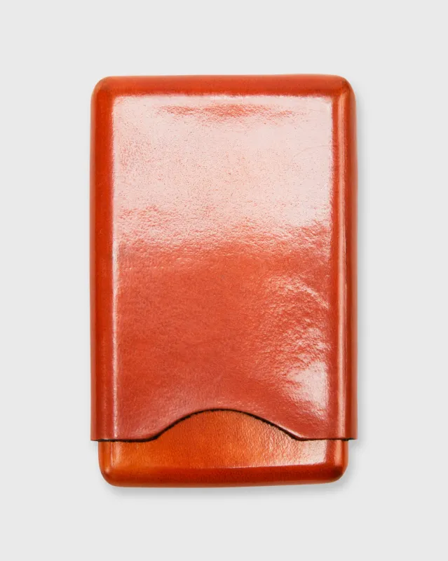 Card Case in Orange Leather sold by Mashburn