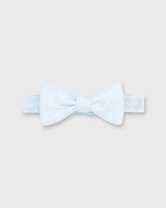 Cotton Woven Bow Tie in Light Blue Melange made by Sid Mashburn