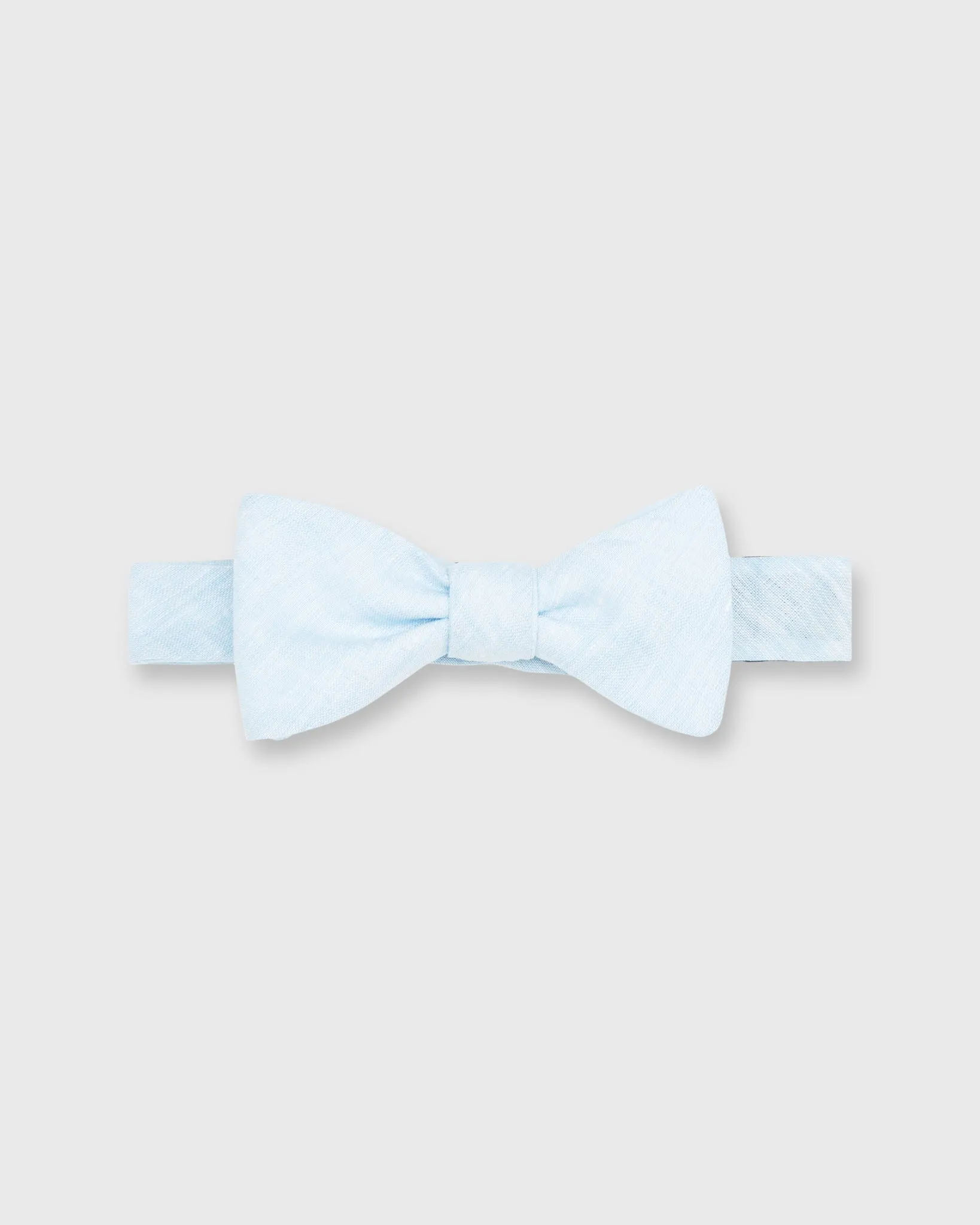 Cotton Woven Bow Tie in Light Blue Melange sold by Mashburn