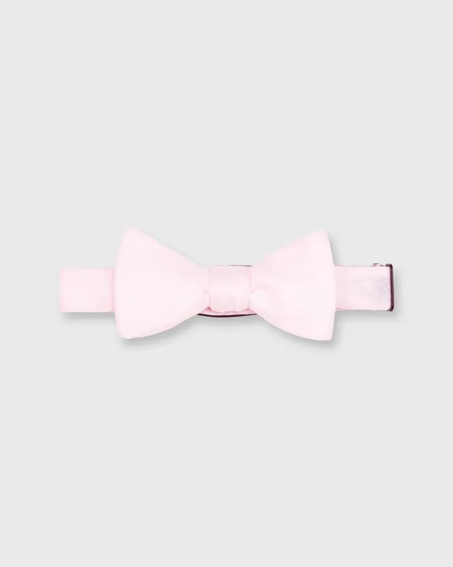 Cotton Woven Bow Tie in Light Pink Melange made by Sid Mashburn