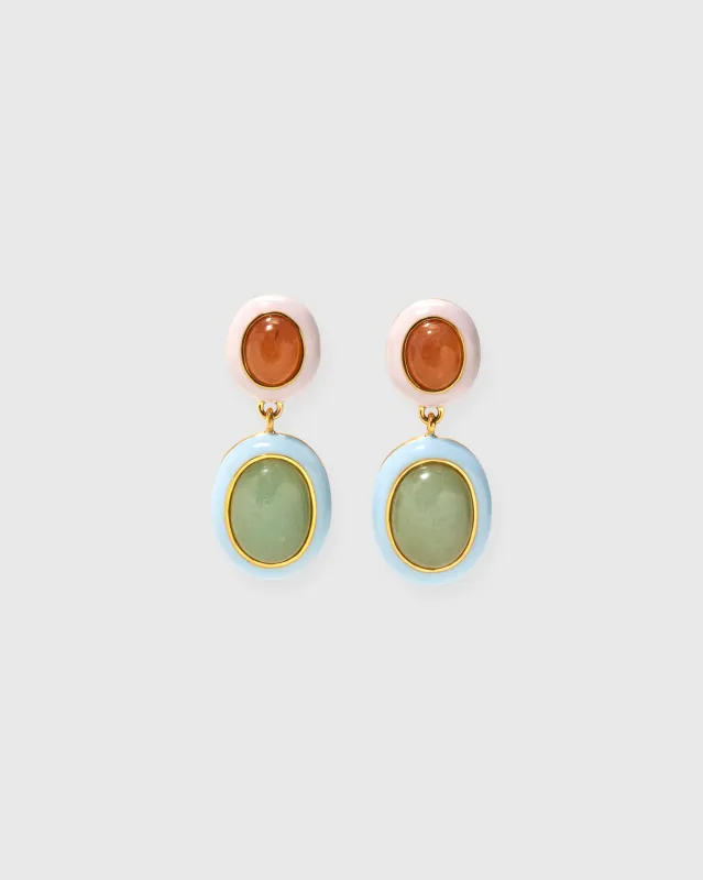 Papaya Earrings in Multi made by Lizzie Fortunato