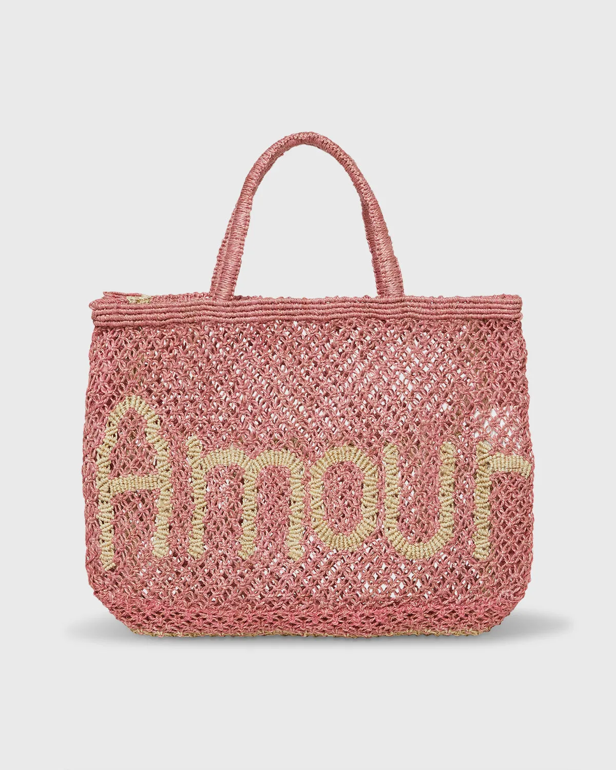 Small Amour Tote in Berry/Natural sold by Mashburn