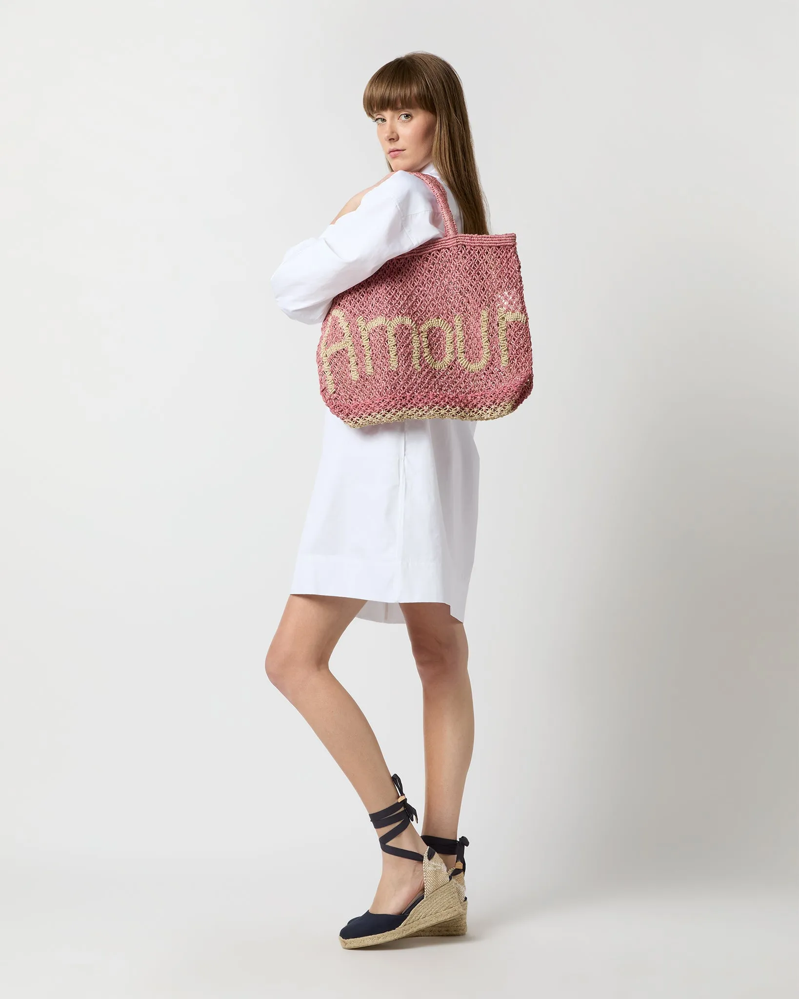 Small Amour Tote in Berry/Natural sold by Mashburn product image thumbnail 3