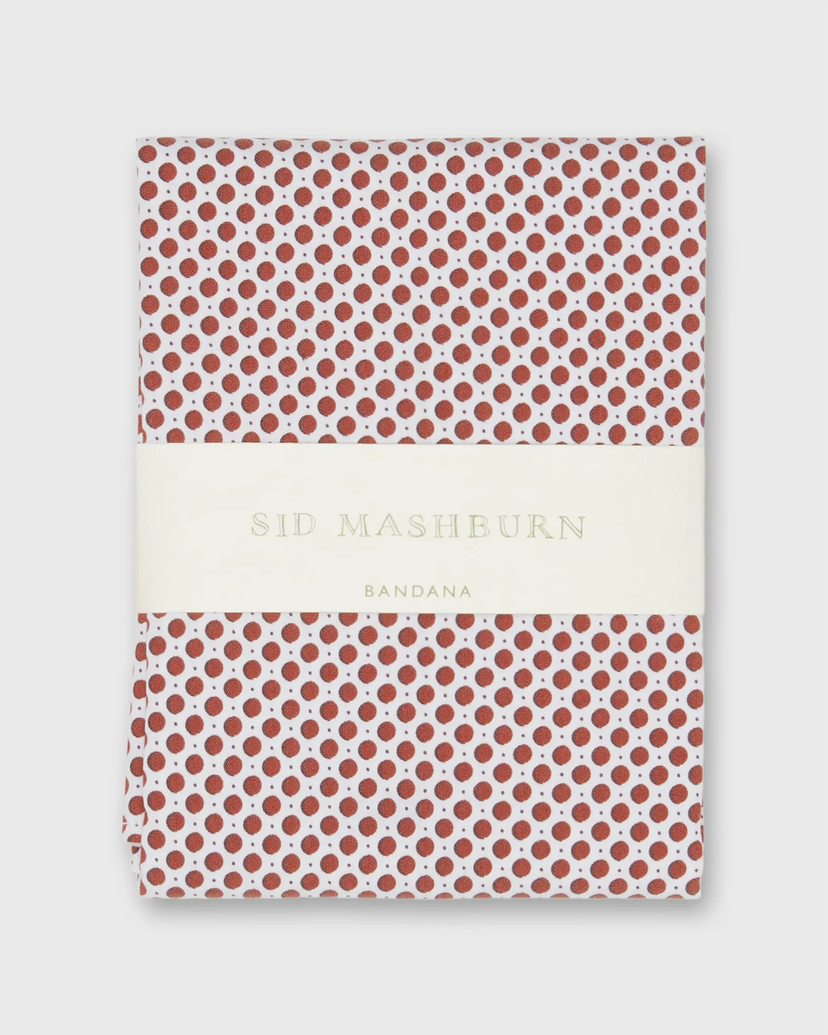 Bandana in Brick/White Dot sold by Mashburn