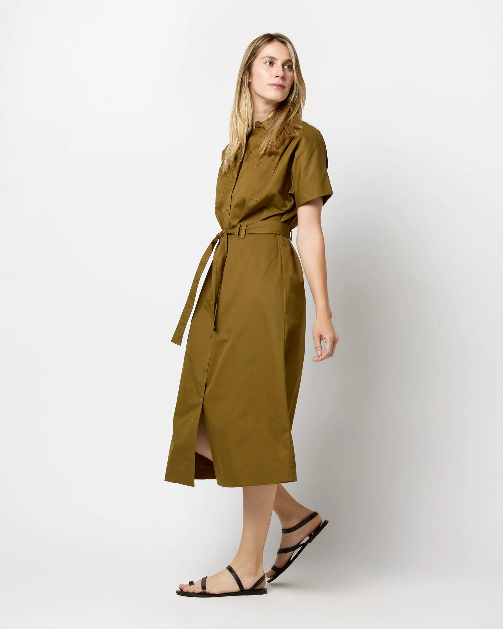 New Drew Dress in Tobacco sold by Mashburn product image thumbnail 3