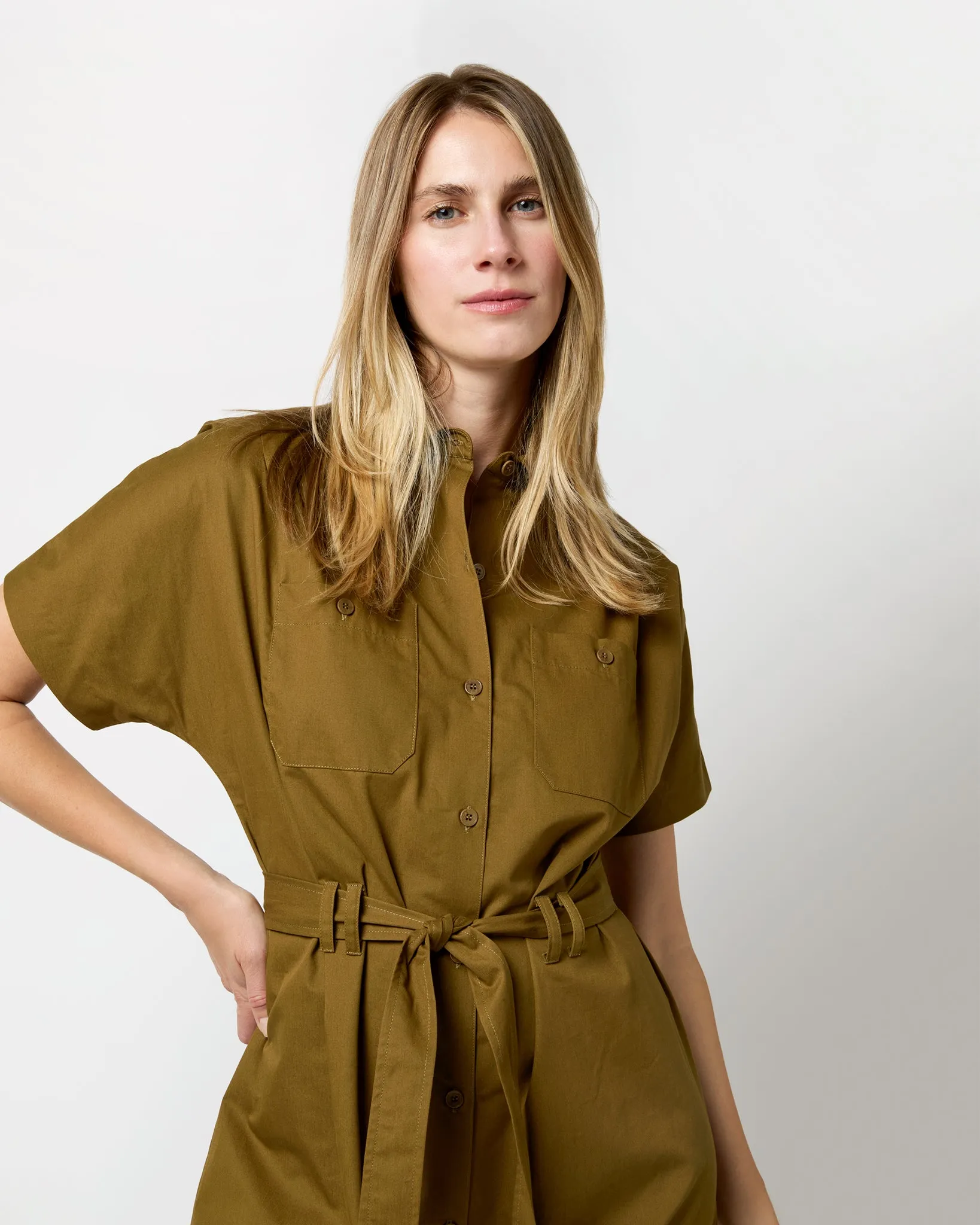 New Drew Dress in Tobacco sold by Mashburn product image thumbnail 2