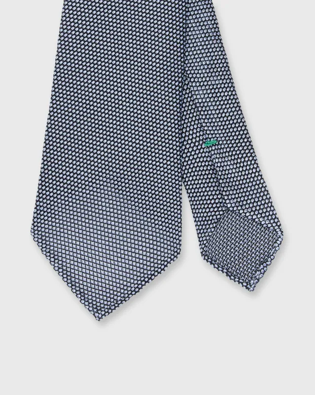 Silk Fino Grenadine Tie in Sky/Navy sold by Mashburn