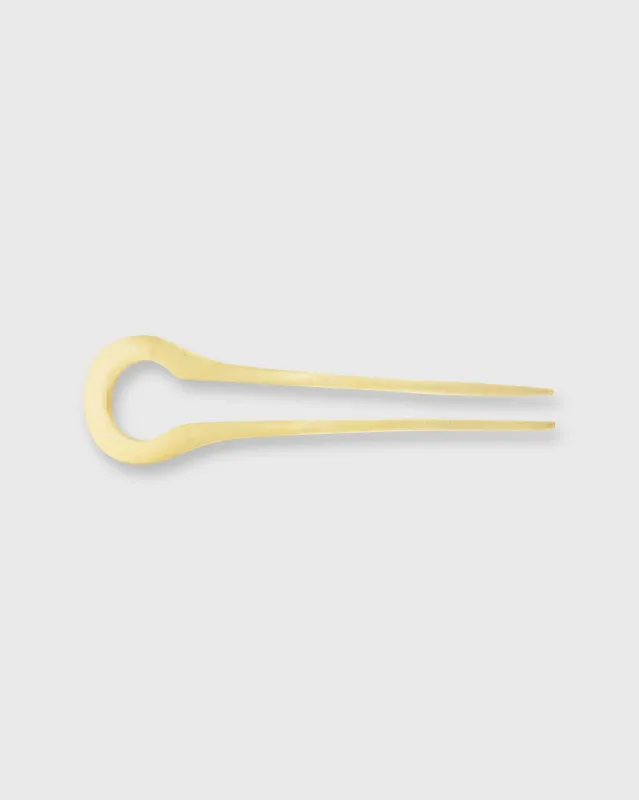 Modern Hair Hook in Brass made by Mashburn