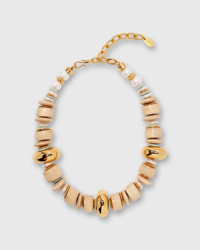 Interval Collar Necklace in Cream sold by Mashburn