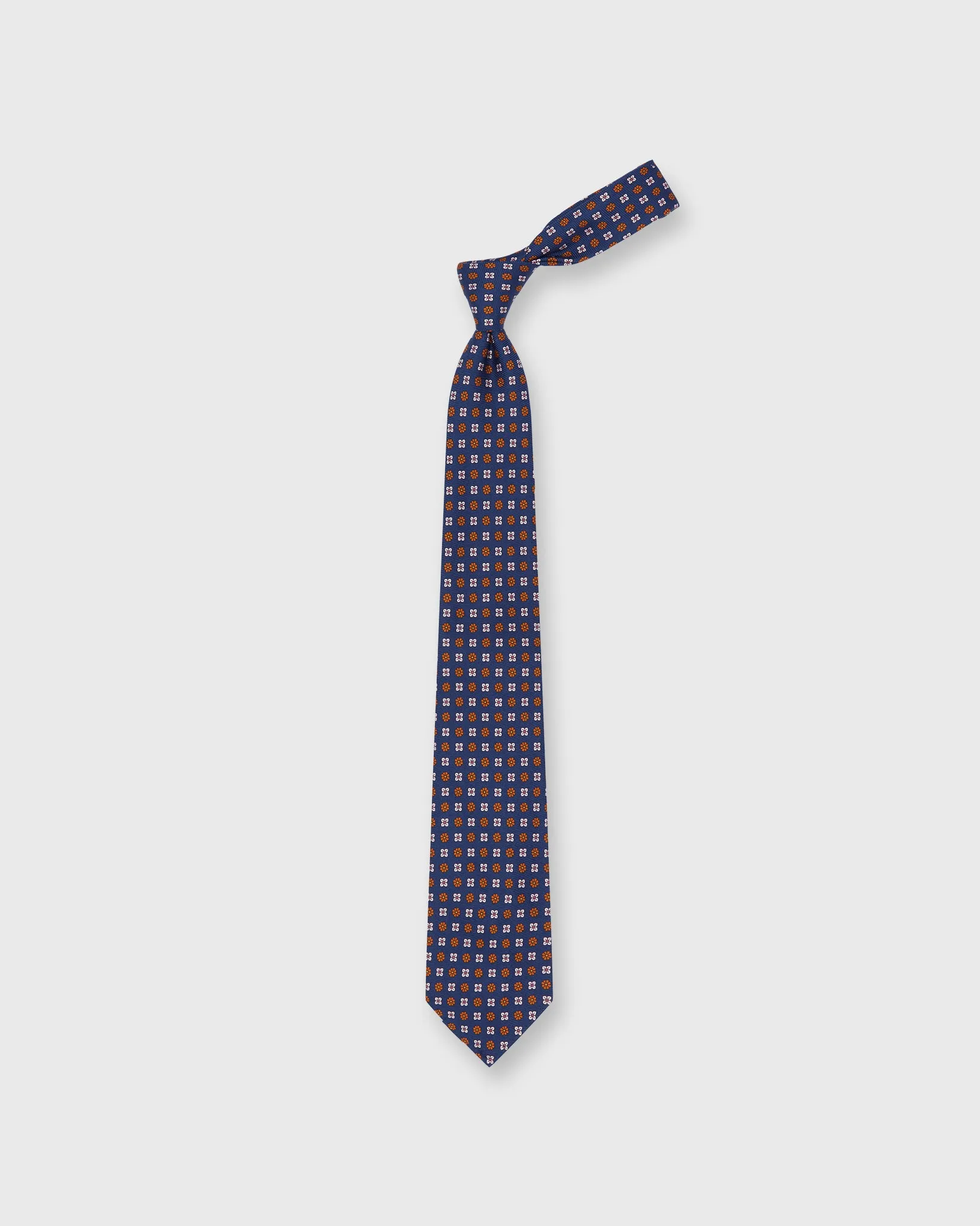 Silk Print Tie in Navy/Nantucket/Soft Pink Flower sold by Mashburn product image thumbnail 3
