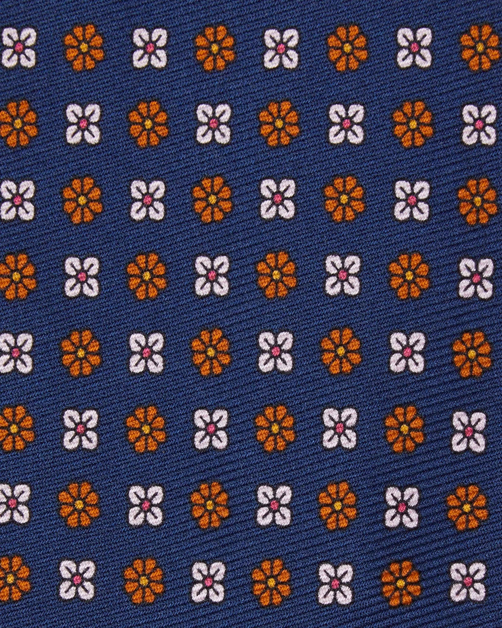 Silk Print Tie in Navy/Nantucket/Soft Pink Flower sold by Mashburn product image thumbnail 2