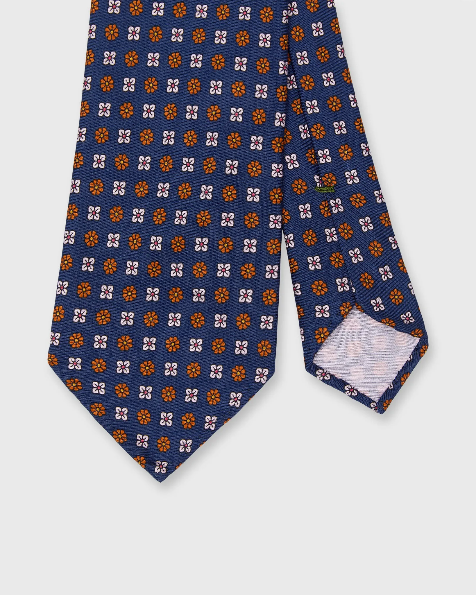 Silk Print Tie in Navy/Nantucket/Soft Pink Flower sold by Mashburn