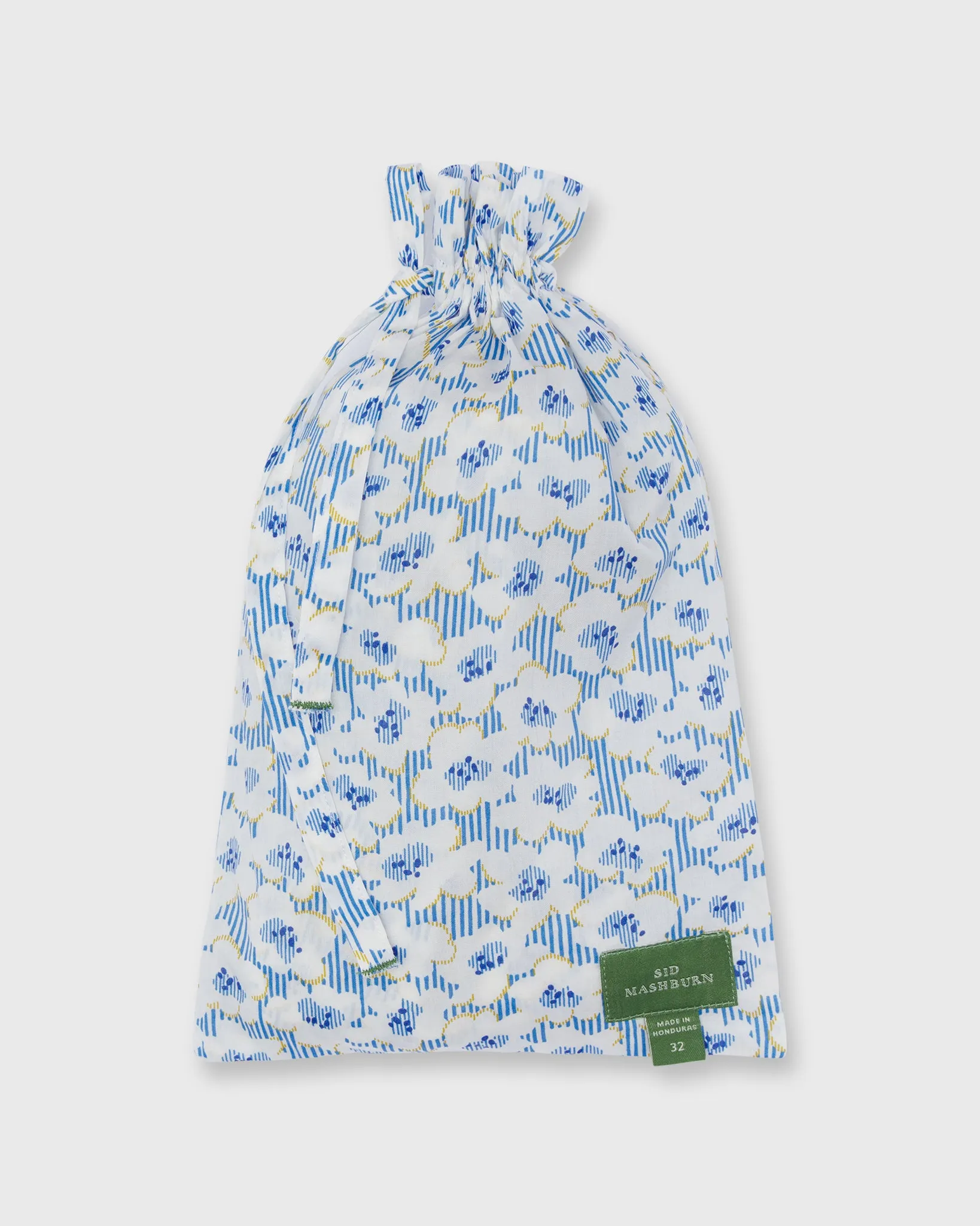 Button-Front Boxer Short in Blue Deck Chair Daze Liberty Fabric sold by Mashburn product image thumbnail 2