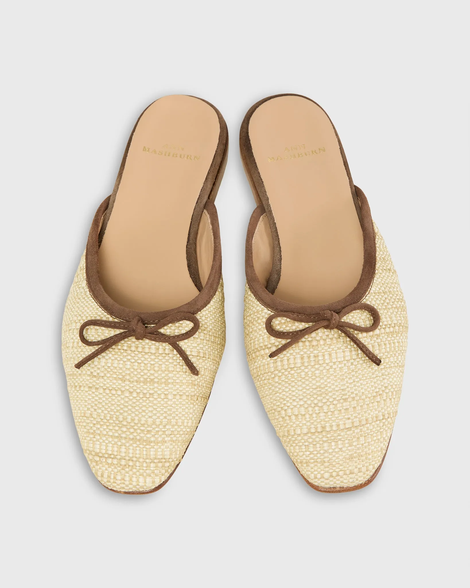 Joy Mule in Khaki Basketweave sold by Mashburn product image thumbnail 2