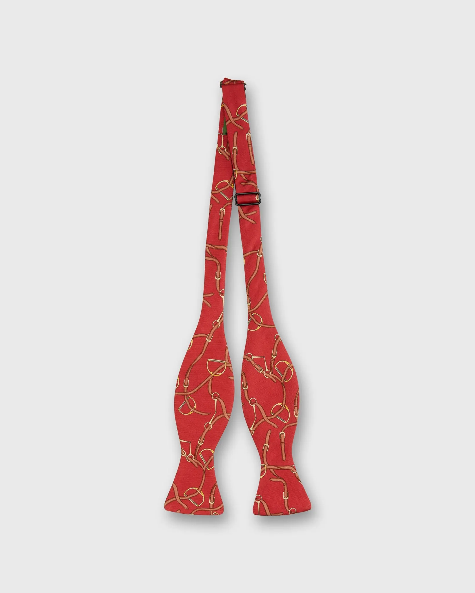 Silk Bow Tie in Red Stirrups sold by Mashburn product image thumbnail 2