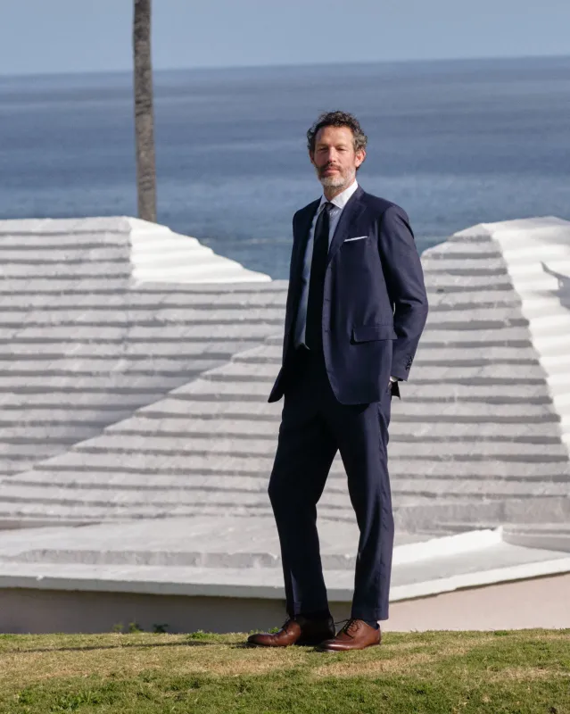 Virgil No. 4 Suit in Midnight Dupioni Silk made by Sid Mashburn