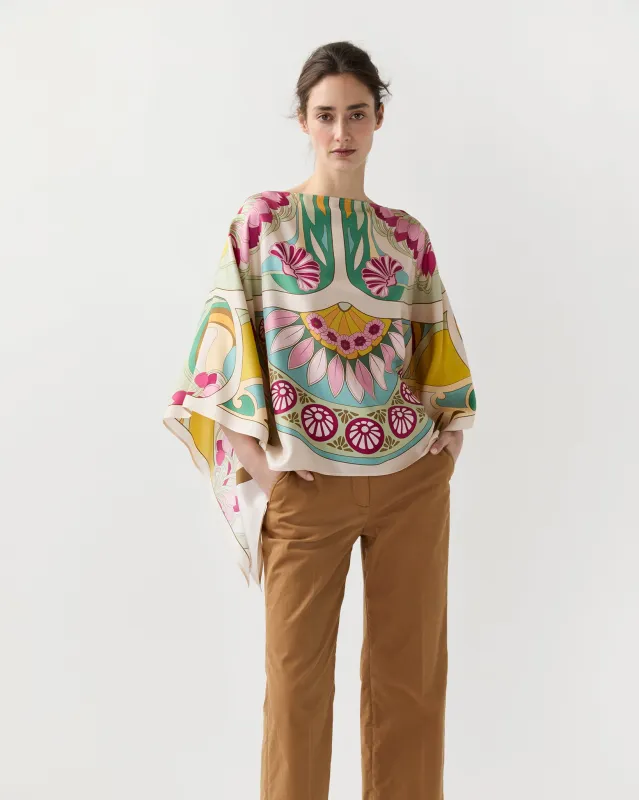 Square Top in Tulip Placée made by LA DoubleJ
