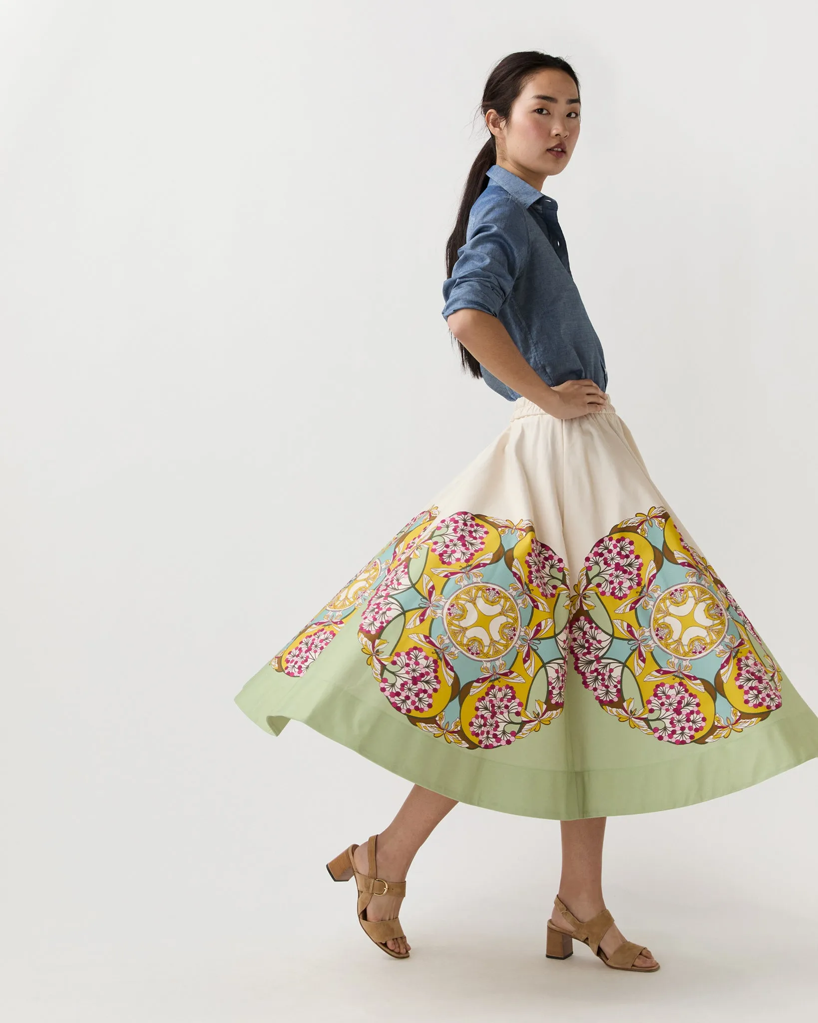 Ballerina Skirt in Florette Placée sold by Mashburn product image thumbnail 5