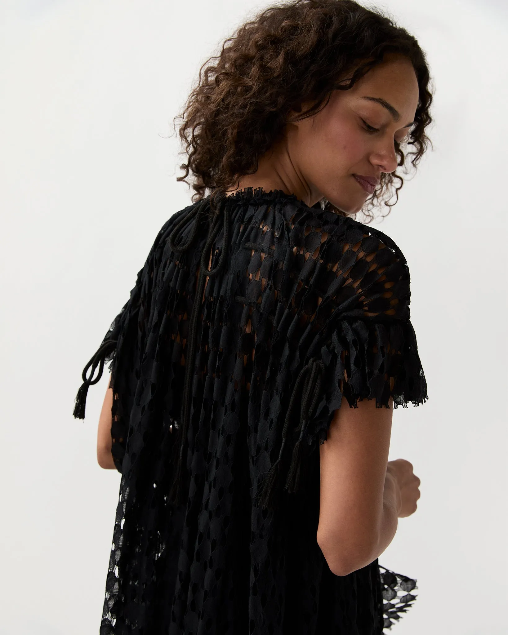 Layla Mini Dress in Noir sold by Mashburn product image thumbnail 3