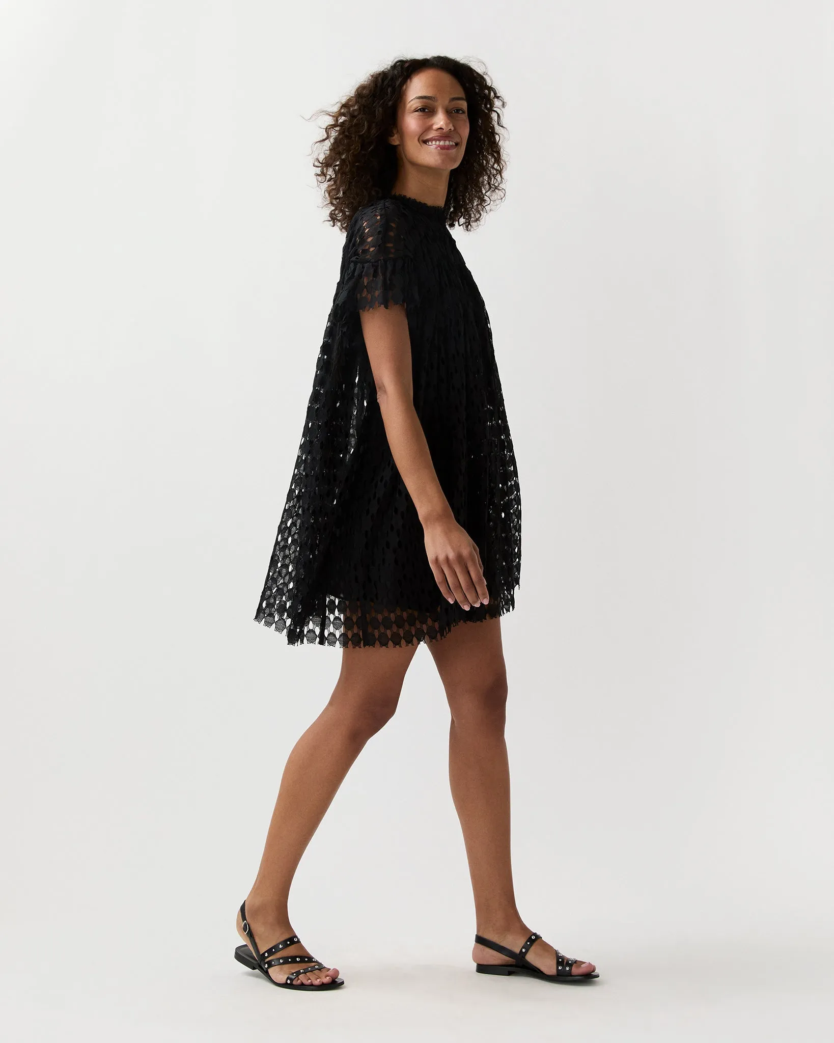 Layla Mini Dress in Noir sold by Mashburn product image thumbnail 4