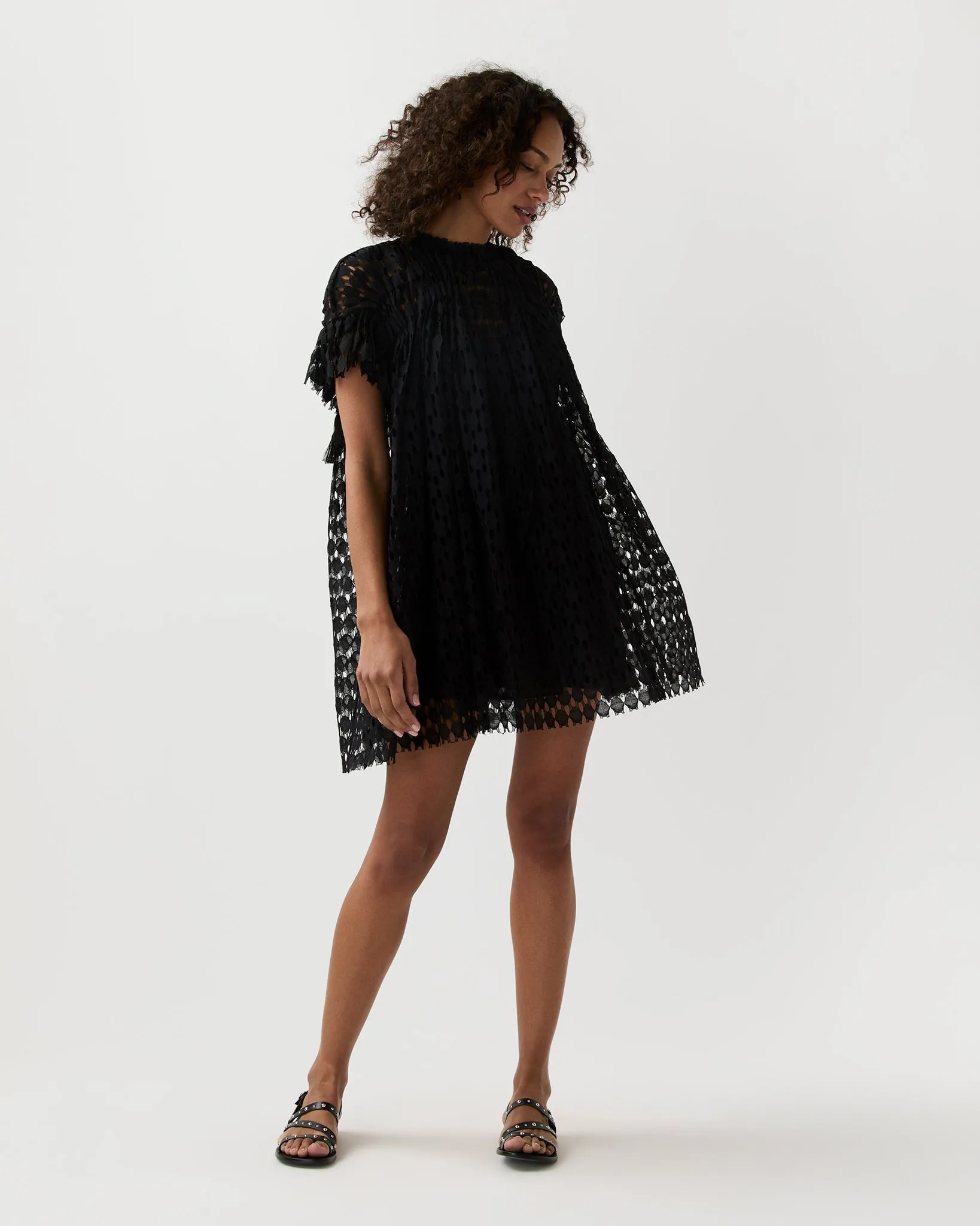 Layla Mini Dress in Noir sold by Mashburn product image thumbnail 2